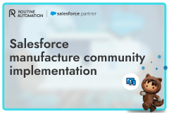 Salesforce manufacture community implementation